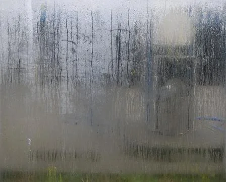 Fogged window pane Stock Photos