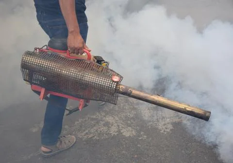 Fogging Machine for eliminating Mosquitoes Stock Photos