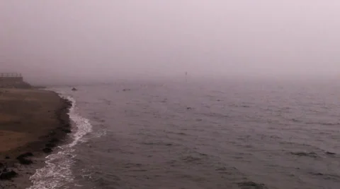 Foggy Atlantic coast Vídeo Stock 30983606