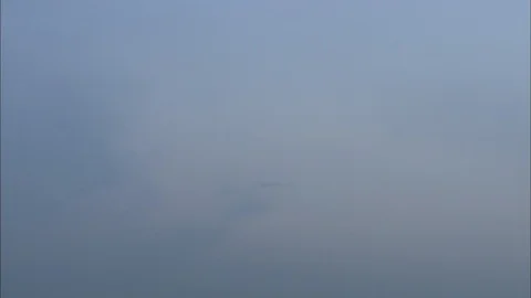 Foggy beach sky Stock Footage 87750955