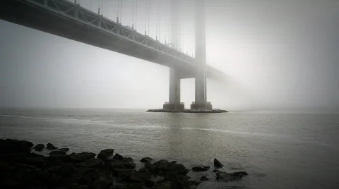 Foggy Bridge Video stock 712006