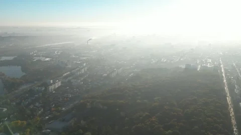 Foggy Chisinau Stock Footage 291065755