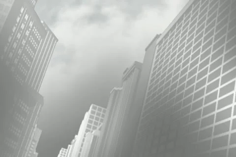 Foggy City Background Loop Stock Footage 10870938