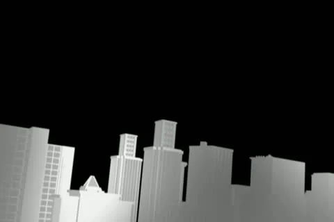 Foggy City Lowerthird Stock Footage 10870940