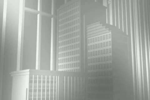 Foggy City Wipe Stock Footage 10870945
