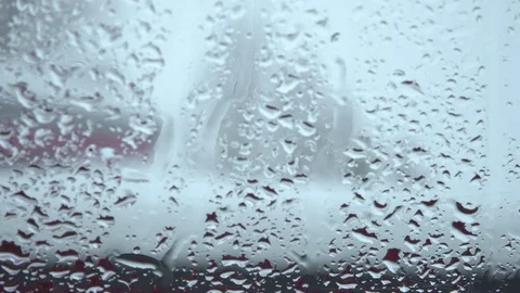 Foggy Dew Drop Windshield Rain And Snow From Inside Vídeos de archivo 82465336