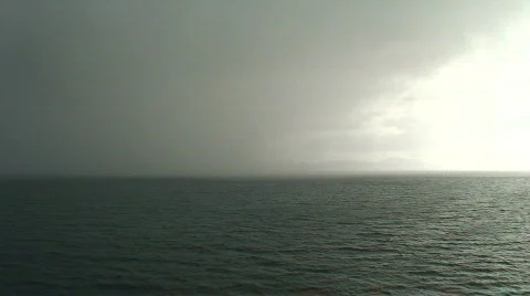 Foggy Distant Islands Stock Footage 481207