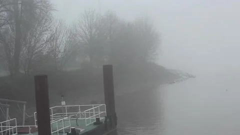 Foggy Dock Video stock 217466495