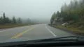 Foggy drive in Northern Ontario. HD Footage