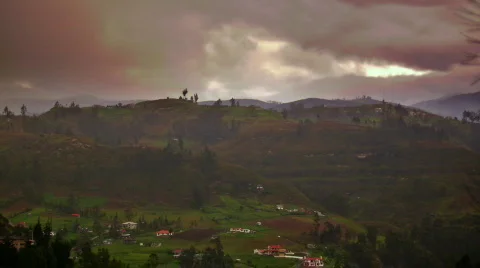 Foggy Ecuador Stock Footage 319554