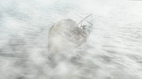 Foggy Ghost Ship 動画素材 10826850