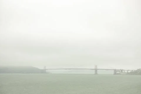 Foggy Golden Gate Bridge Stock Photos
