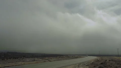 Foggy Highway Stock Footage 54707128