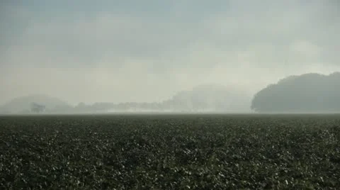 Foggy hills Stock Footage 12136074