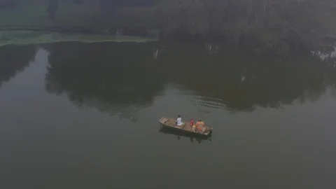 Foggy Lake Stock Footage 101189606