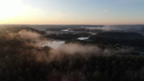 Foggy landscape Stock Footage 116671400