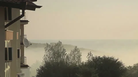 Foggy landscape time lapse 動画素材 22730666