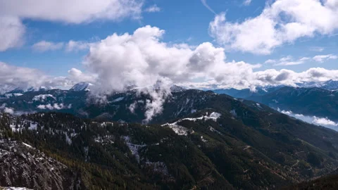 Foggy landscape timelapse 3 Stock Footage 165918322