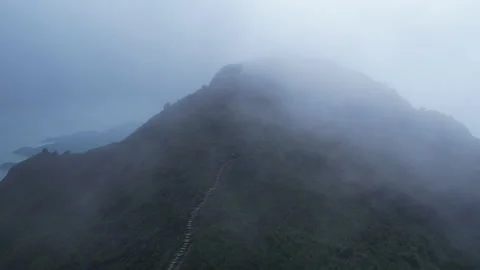 Foggy lantau trails Stock Footage 196303623