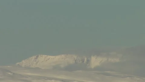 Foggy mountain in Alta Stock Footage 156183761