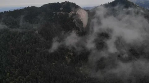 Foggy Mountain Stockbeeldmateriaal 152026975