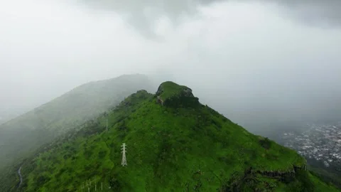 Foggy mountain Stock Footage 241710708