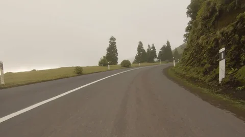 Foggy Mountain Road Stock Footage 117275539