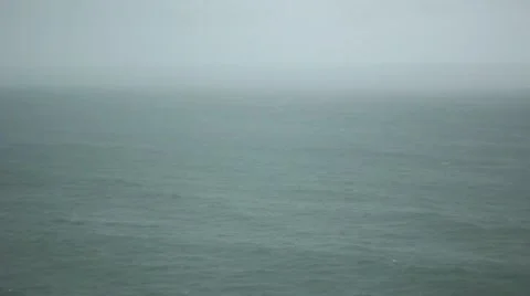 Foggy Ocean Horizon HD Stock Footage