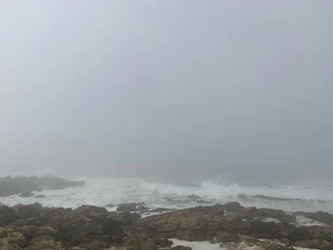 Foggy Ocean Stock Photos