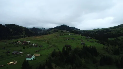 Foggy rainforest in mountains Stock Footage 128698663