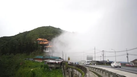 Foggy road Stock Footage 209117366