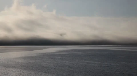 Foggy seascape Stock Footage 25227601