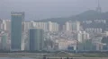 Foggy Skyline Of Busan Viewed From Passing Ship HD HD Footage