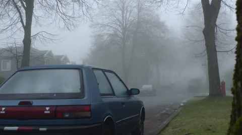 Foggy street Stock Footage 45522008
