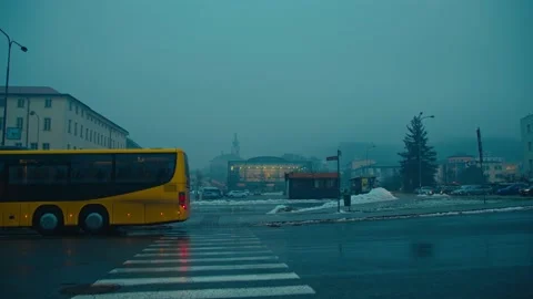 Foggy street Stock Footage 170446473