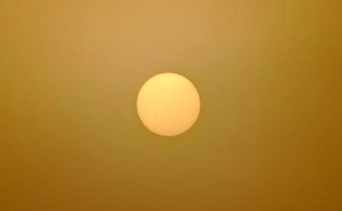 Foggy sun Stock Photos