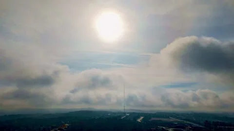 Foggy Sunrise Stock Footage 292673584