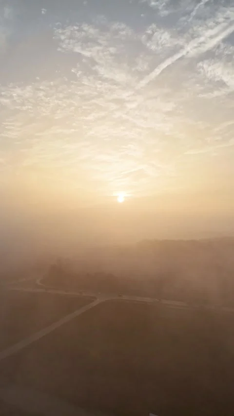 Foggy Sunrise Stock Footage 292673604
