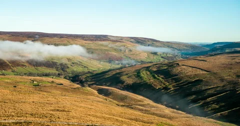 Foggy Swaledale Stock Footage 187839945