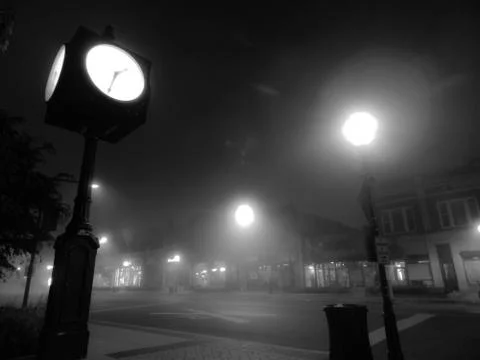 A foggy Town Stock Photos