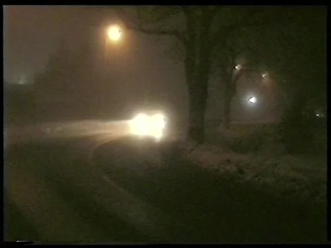 Foggy Turn Stock Footage 343637653
