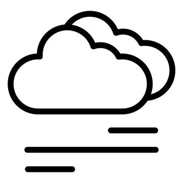 Foggy Vector Icon Design Illustration Stock Illustration