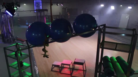 Foggy Workout Gym Stock Footage 32399197
