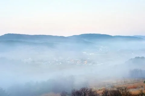 Foggy view Stock Photos