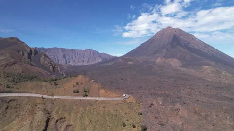 Fogo volcano in Cape Verde Video stock 328110223
