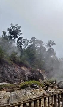 Fogs in the mountain Stock Photos