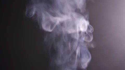 FogWhite smoke on a black background 스톡 동영상 126897566