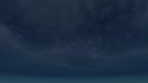 Fogy Dark sky white grey apocalyptic cinematic rain storm clouds seamless loop Vidéo 108278892