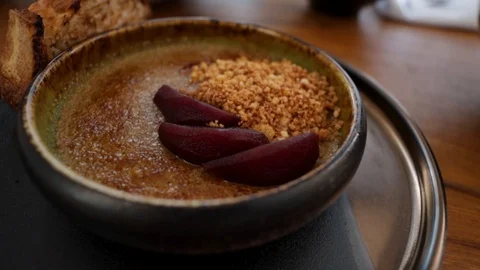 Foie gras brulee Stock Footage 116033837