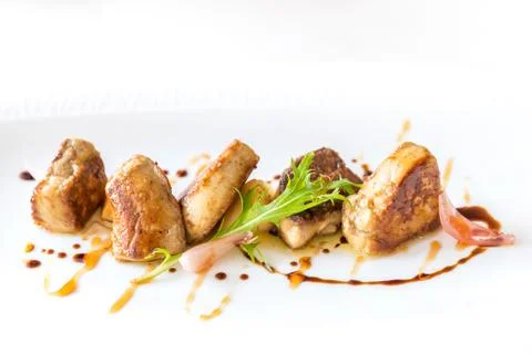 Foie gras, grilled Foto stock